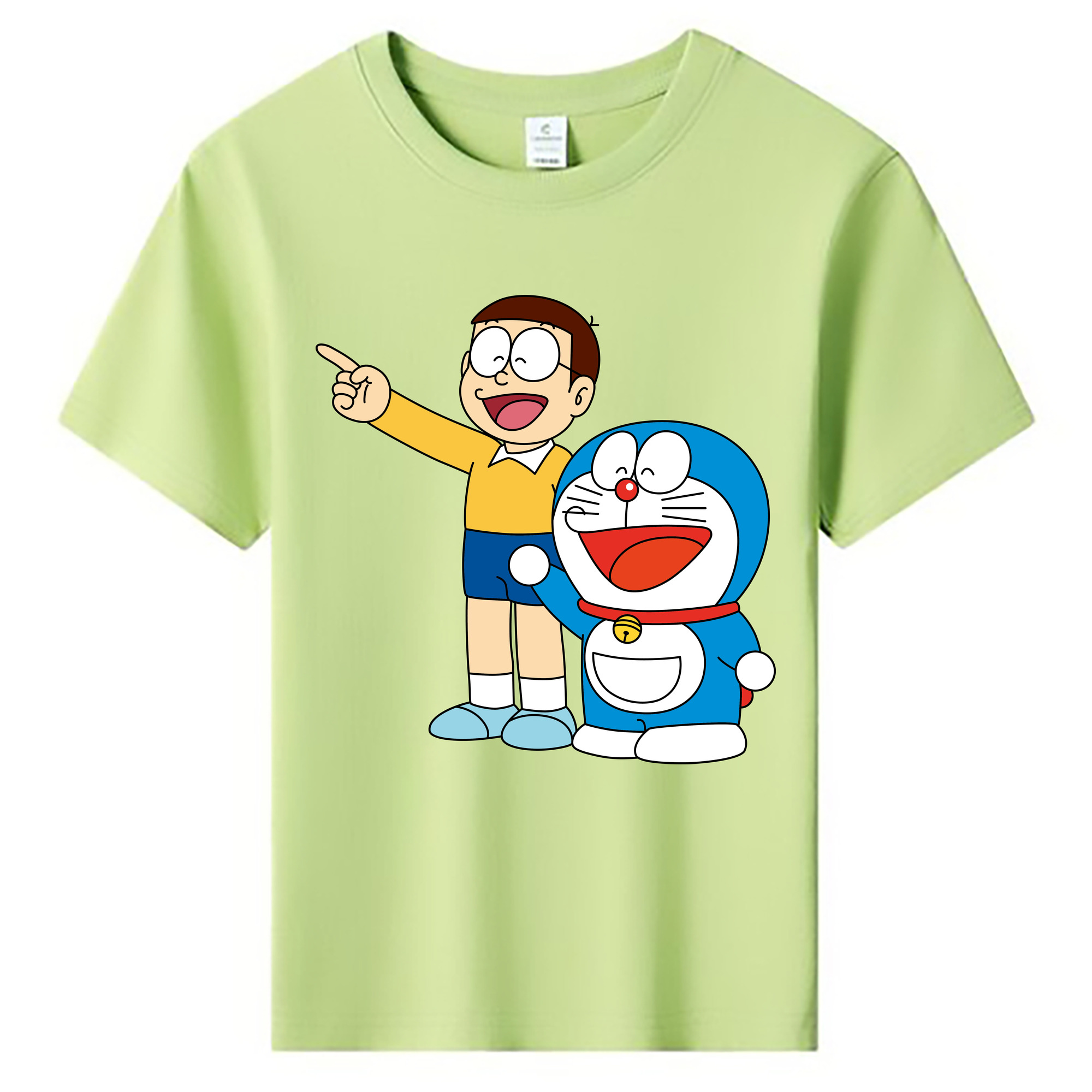 （画像用） ドラえもん 野比 のび太 Doraemon Nobita Nobi 綿100％キッズTシャツ（フロントプリント）